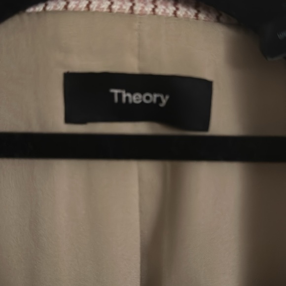 Theory Staple Blazer in Stanton Knit Blush - Picture 5 of 6